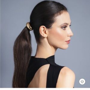 NWT Gold Arched Metal Hair Cuff Tie